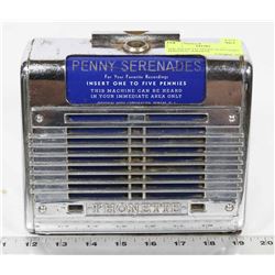 1945 PHONETTE PENNY SERENADES PERSONAL JUKEBOX