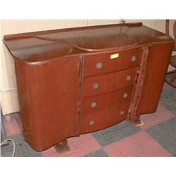 ANTIQUE 1930, SIDE BOARD, 4 DRAWERS