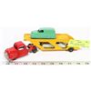 Image 1 : VINTAGE TOOTSIE TOY CAR HAULER AND CARS MADE IN