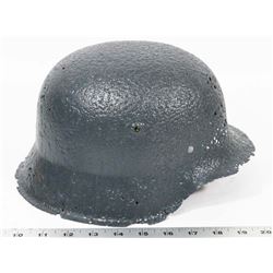 WWII GERMAN HELMET DUG UP FROM BATTLEFIELD.