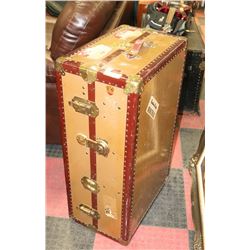 VINTAGE STAND UP TRUNK WITH HANGERS 22X36 MCBRINE