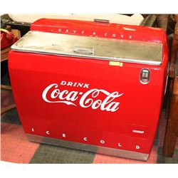 COCA COLA CHEST COOLER RESTORED WITH DOUBLE LID