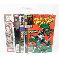 BOX OF SPIDERMAN AND VINTAGE DC COMICS