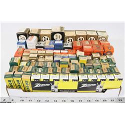 FLAT OF ASSORTED RADIO TUBES