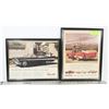 Image 1 : LOT OF 2 FRAMED 1950'S CAR ADS FOR PLYMOUTH DESOTO