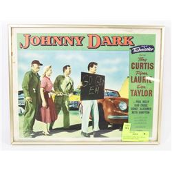 1954 JOHNNY DARK 54/217 MOVIE THEATER LOBBY CARD