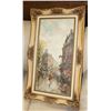 Image 1 : ANTIQUE S. DEMONE FRAMED PAINTING MADE IN ITALY.