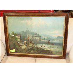 VINTAGE EUROPEAN LANDSCAPE PAINTING