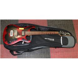 IBANEZ G/O CHERRY RED WITH BLACK ELECTRIC GUITAR