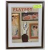 Image 1 : COMPLETE 1956 AUGUST PLAYBOY MAGAZINE, FRAMED