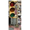 Image 1 : 7FT TALL TRAFFIC LIGHTS, STAND UP 12" LENSES