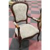 Image 1 : ANTIQUE FLORAL  PATTERN PARLOUR CHAIR