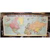 Image 1 : 1935 SCHOOL WORLD MAP DONATED BY NEILSON'S