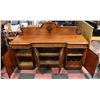 Image 2 : ANTIQUE SIDEBOARD WITH DRAWER AND BAR UNITS,