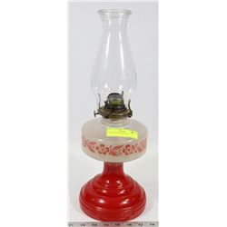 OIL LAMP WITH CHIMNEY