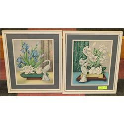 PAIR OF GEOS ART DECO PRINTS CLASSIC DESIGN AND