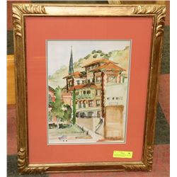 ORIGINAL WATERCOLOR "OLD/NEW GLORY" BY JEAN BECK