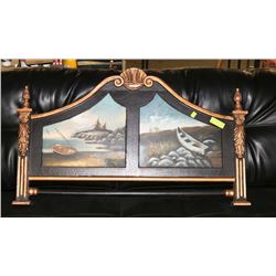 ORIGINAL PAINTING ON VINTAGE FRAME