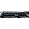 Image 1 : NEW 1420 BLACK LEATHERETTE 84" SOFA & 62" LOVESEAT