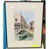 Image 1 : ORIGINAL WATERCOLOR OF THE CANALS OF VENICE