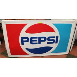 35.5"X60" EMBOSSED PEPSI SIGN.