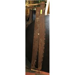 LOT OF 2 VINTAGE TWO HAND SAWS.