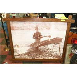 ANTIQUE COAL MINER PICTURE
