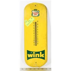 VINTAGE CANADA DRY THERMOMETER 16"X 5 3/4"