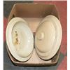 Image 1 : LOT OF 2- FIVE GALLON MEDALTA CROCK LIDS