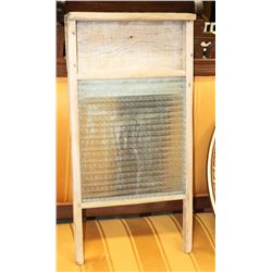 ANTIQUE GLASS WASHBOARD - COLLECTIBLE