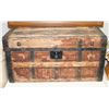 Image 1 : ANTIQUE STEAM TRUNK, 28"X15.5"X15.5"