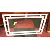 Image 1 : MIRROR WITH WHITE FRAME.