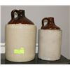 Image 1 : PAIR OF ANTIQUE WHISKY JUGS INCL LARGE AND MEDIUM
