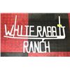 Image 1 : VINTAGE NEVADA STEEL SIGN 'WHITE RABBIT RANCH'