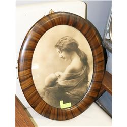 ANTIQUE PORTRAIT OF MOTHER AND BABY