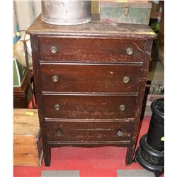 VINTAGE 4 DRAWER DRESSER WITH ORIGINAL HARDWARE