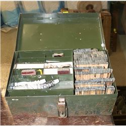 ANTIQUE STORE RUBBER STAMP SET.