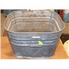 Image 1 : VINTAGE GALVANIZED WASH TUB