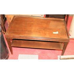 VINTAGE SOFA TABLE WITH BOTTOM SHELF