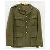 Image 1 : 1940'S CANADIAN ARMY OFFICERS DRESS JACKET.