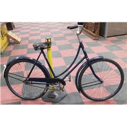 1940'S CCM BICYCLE WITH ORIGINAL LEATHER SEAT,