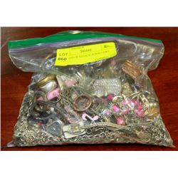 2 LB BAG OF ESTATE JEWELLERY