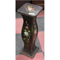 WOOD HAND PAINTED PEDESTAL