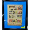Image 1 : RARE 1947 FRAMED SUPERMAN COMIC STRIP PAGE