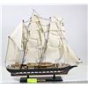 Image 1 : VINTAGE WOOD 3 MAST SAILING SHIP "BELEM"