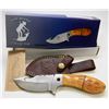 Image 1 : THE BONE COLLECTOR 8" HUNTING KNIFE W/ SHEATH