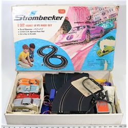 VINTAGE 1960'S STOMBECKER MONZA 1/32 12FT RACE SET