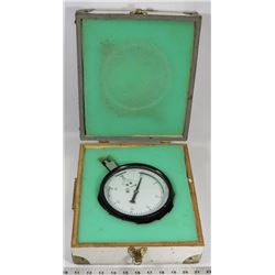 ANTIQUE PRESSURE GUAGE MASTER TEST 6.5".