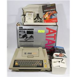 ATARI 400 VIDEO GAME SYSTEM WITH BOX  AND JOYSTICK