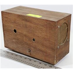 ANTIQUE RADIO, HOME MADE, CHASSIS MODEL NUMBER
